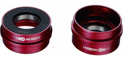 Каретка-переходник FSA ROAD ceramic CFM3C BB30 на 24 мм вал (Hollowtech II - MegaExo24) gnn (красный)