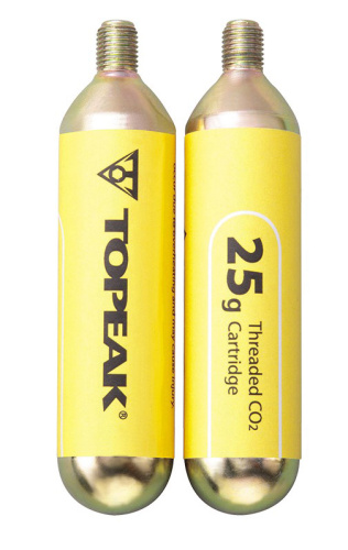 Баллон резьбовой со сжатым воздухом Topeak Threaded CO2 Cartridge 25 грамм (комплект 2 шт)