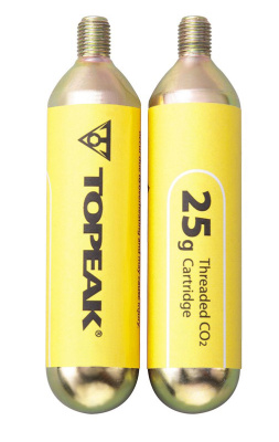 Баллон резьбовой со сжатым воздухом Topeak Threaded CO2 Cartridge 25 грамм (комплект 2 шт)