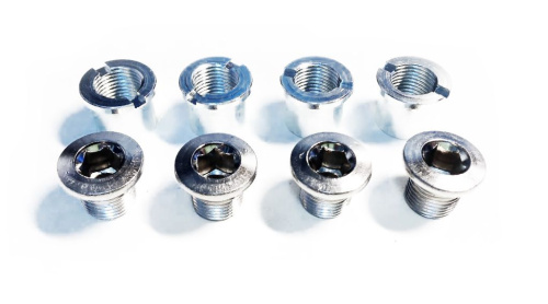 Комплект бонок FSA для стандартных систем MTB на 4 лапки и 2 звезды (серебристый комплект)