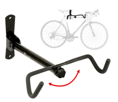 Горизонтальный кронштейн с регулируемым углом крепления велосипеда Bike Hand YC-30F (черный)