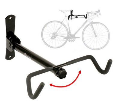 Горизонтальный кронштейн с регулируемым углом крепления велосипеда Bike Hand YC-30F (черный)