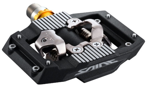 Контактные MTB педали Shimano Saint PD-M821 SPD с шипами (черный)