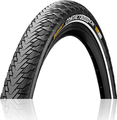 Велопокрышка Continental Contact Cruiser 28&quot; (светоотражающая полоса 28x2.0&quot; стальной)