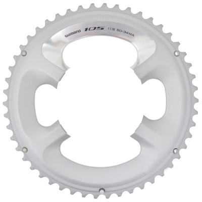 Звезда системы Shimano 105 FC-5800 11 скоростей (серебристый 50 BCD 110 ассиметричный (Shimano))