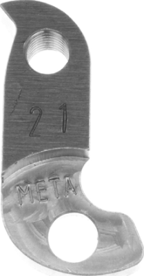 Держатель заднего переключателя &quot;петух&quot; Meta №21 фрезерованный (серебристый)