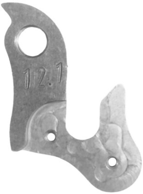 Держатель заднего переключателя &quot;петух&quot; Meta №12.1 фрезерованный (серебристый)