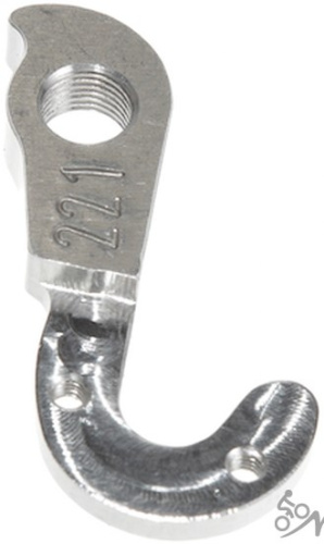 Держатель заднего переключателя &quot;петух&quot; Meta №221 фрезерованный (серебристый)