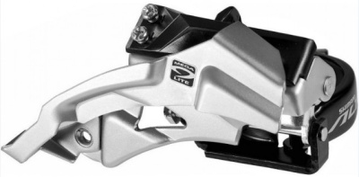 Передний переключатель Shimano Altus FD-M2000 3x9 (угол 66°-69° Универсальная тяга, нижний хомут)