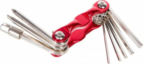 Набор инструментов компактный ACME Kenli KL-9833B (серебристый / красный)