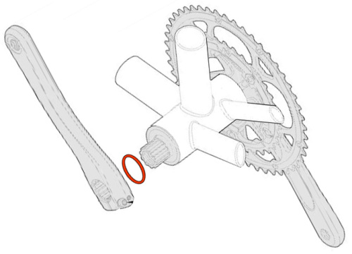 Шайбы Weliteco для устранения люфта систем с валом 24 мм (толщина 0.6 мм комплект 1 шт 24 мм)