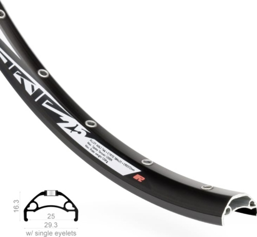 Обод Rodi Tryp 25 TLR 27,5&quot; (черный ниппель (спорт) 32 стенка двойная, одинарный пистон 27.5&quot; (584))