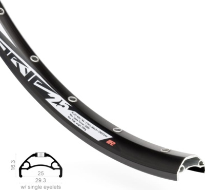 Обод Rodi Tryp 25 TLR 27,5&quot; (черный ниппель (спорт) 32 стенка двойная, одинарный пистон 27.5&quot; (584))