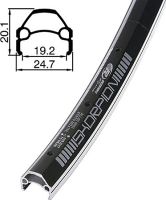 Обод Rodi Skorpion 27,5&quot; (черный 36 стенка двойная, одинарный пистон 27.5&quot; (584))