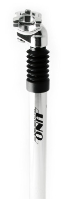 Подседельный штырь Author UNO K252 с эластомерным амортизатором (серебристый 370 мм сдвиг замка 20 мм 27.2 мм)
