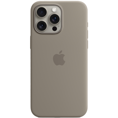 Чехол-крышка Apple Silicone Case with MagSafe для Apple iPhone 15 Pro, силикон, серый (MT1E3ZM/A)