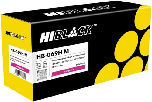 Картридж Hi-Black HB-069H-M Canon i-Sensys LBP-673Cdw/MF752Cdw/MF754Cdw, M, 5,5K