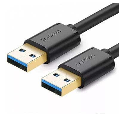 Кабель UGREEN US128 10369_ USB-A 3.0 Male to Male, 0.5м, черный
