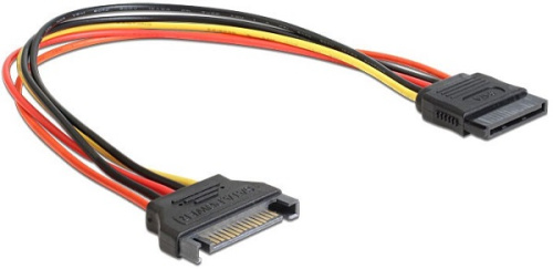 Удлинитель Cablexpert CC-SATAMF-02 кабеля питания SATA, 15pin(M)/15pin(F), 50см