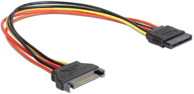 Удлинитель Cablexpert CC-SATAMF-02 кабеля питания SATA, 15pin(M)/15pin(F), 50см