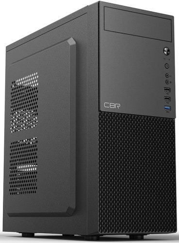Корпус ATX CBR E188 без БП, 1*USB 3.0, 2*USB 2.0, HD Audio+Mic, black