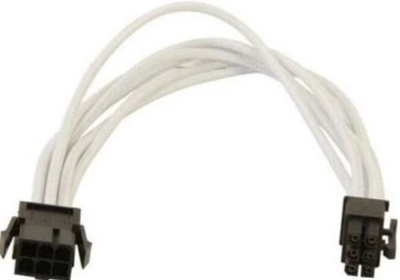 Удлинитель GELID CA-6P-02 6-pin PCI-E, 30см, индивидуальная оплетка, белый