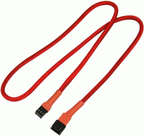 Удлинитель Nanoxia NX3PV60R кабеля вентилятора 3-pin, 60 см, красный