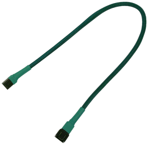 Удлинитель Nanoxia NX3PV30G 3-pin, 30см, зеленый
