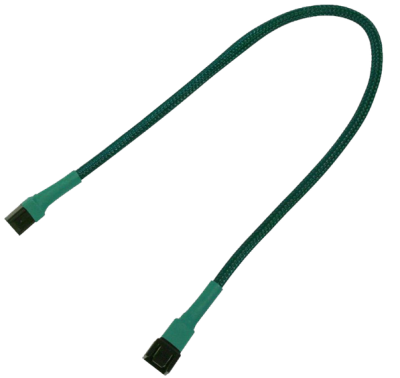 Удлинитель Nanoxia NX3PV30G 3-pin, 30см, зеленый