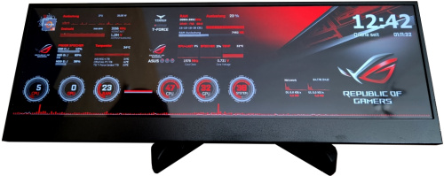 Дисплей Lamptron LAMP-HM140T HM140 TOUCH--PC Hardware Monitor&Virtual keyboard-14"