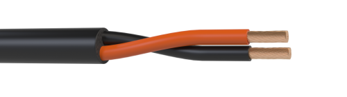 Кабель акустический Wize WSC16100FL 100м, 16 AWG FRNC/LSZH, 1.5мм², диаметр 7мм, медь 28x0.25 мм, чёрный, бухта