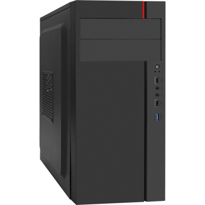 Корпус ATX Exegate EX290184RUS черный, БП 400W, 2*USB 2.0, USB3.0, audio