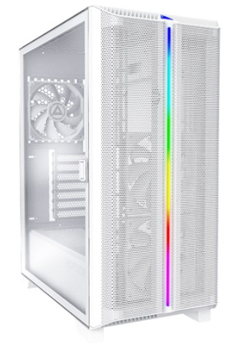 Корпус ATX Montech SKY ONE LITE WHITE без БП, боковая панель из закленного стекла, 2*USB 3.2, USB Type-C, audio