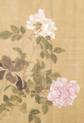 Блокнот Сто цветов фрагмент "Розы и ирис"