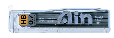 Грифели для карандашей автоматических Pentel "Hi Polymer Ain" 0,7 мм, 40 грифелей в тубе