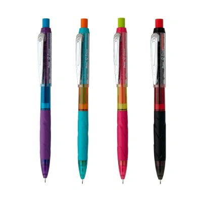 Карандаш автоматический Pentel "Q-Erase" с выкручивающимся ластиком 0,5 мм, розовый корпус