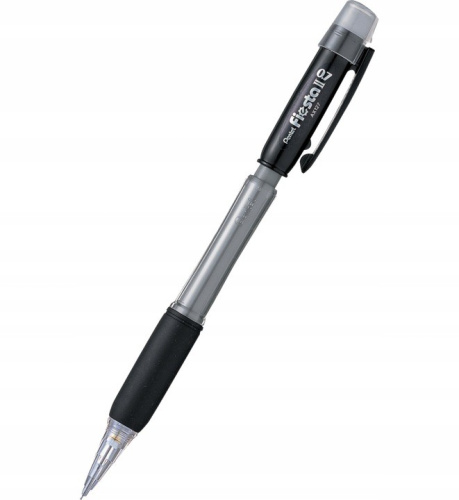 Карандаш автоматический Pentel Fiesta II 0,7 мм, c резиновым грипом, черный корпус