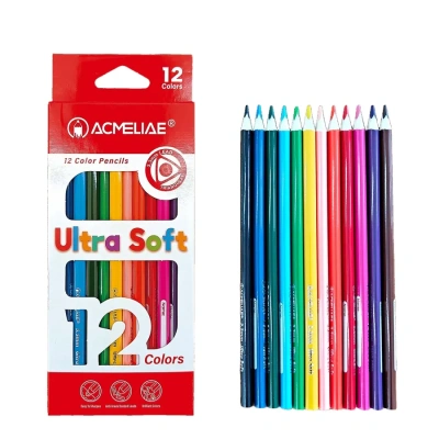 Набор карандашей цветных Acmeliae "Ultra Soft" 12 цв. в картонном футляре