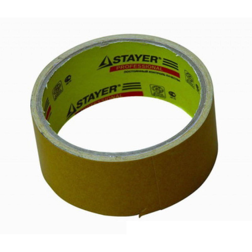 Лента клейкая Stayer "Profi" двусторонняя армированная тканью 38 мм х 10 м