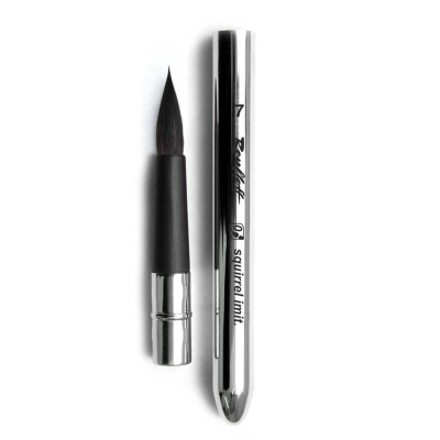 Кисть имитация белки №7 круглая Roubloff обойма soft-touch ручка складная