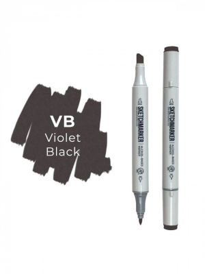 Маркер двухсторонний на спиртовой основе Sketchmarker Цвет Фиолетово черный