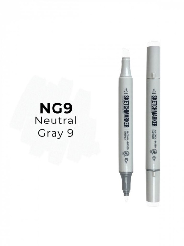 Маркер двухсторонний на спиртовой основе Sketchmarker Цвет Нейтральный серый 9
