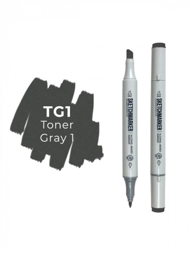 Маркер двухсторонний на спиртовой основе Sketchmarker Цвет Тонированный серый 1