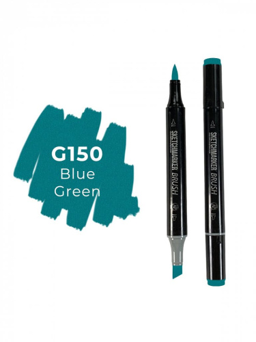 Маркер двухсторонний на спиртовой основе Sketchmarker Brush Цвет Синевато-зеленый