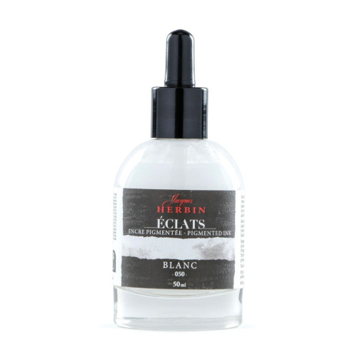 Акварельные чернила Jacques Herbin ?clats, 50 мл, White Белый
