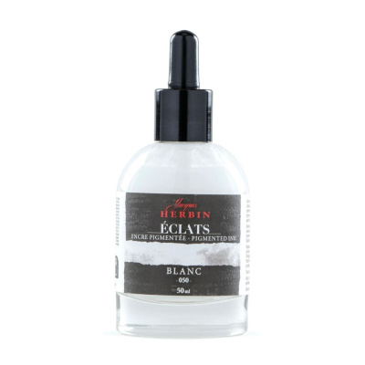 Акварельные чернила Jacques Herbin ?clats, 50 мл, White Белый