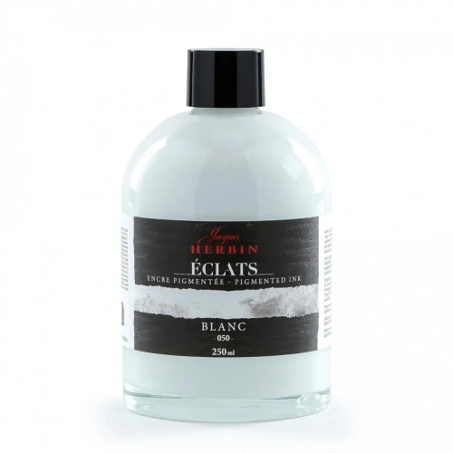 Акварельные чернила Jacques Herbin ?clats, 250 мл, Blanc Белый