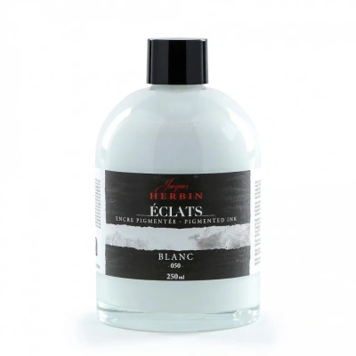 Акварельные чернила Jacques Herbin ?clats, 250 мл, Blanc Белый