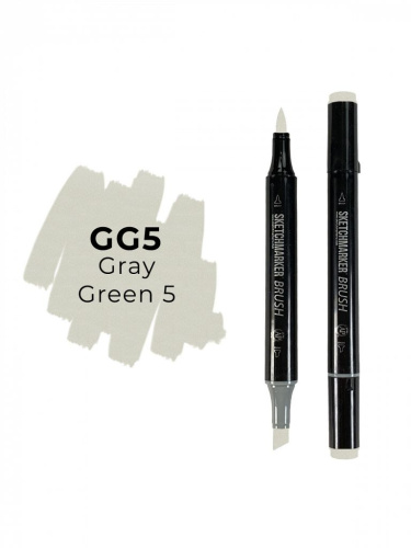 Маркер двухсторонний на спиртовой основе Sketchmarker Brush Цвет Серо зеленый 5