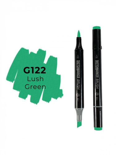 Маркер двухсторонний на спиртовой основе Sketchmarker Brush Цвет Сочный зеленый